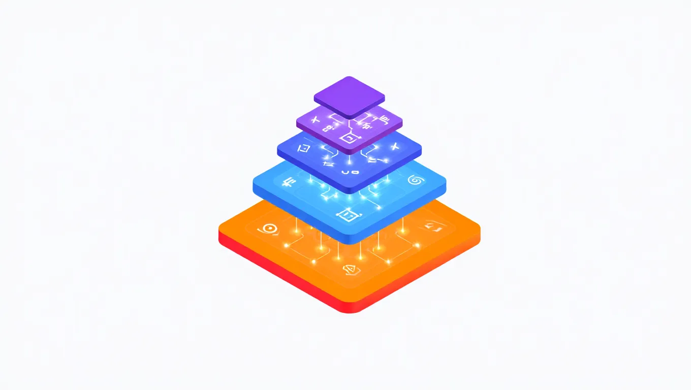 Pyramide représentant les différents niveaux et types d'intelligence artificielle